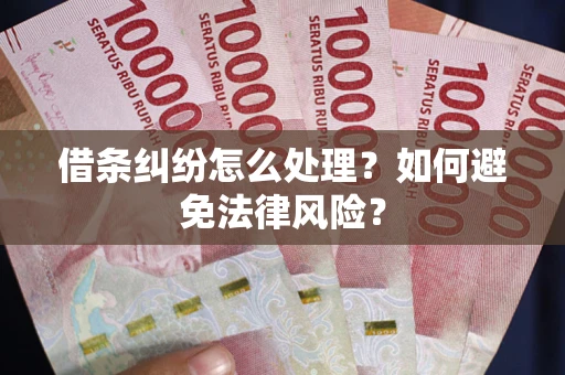 北京借条纠纷怎么处理？如何避免法律风险？